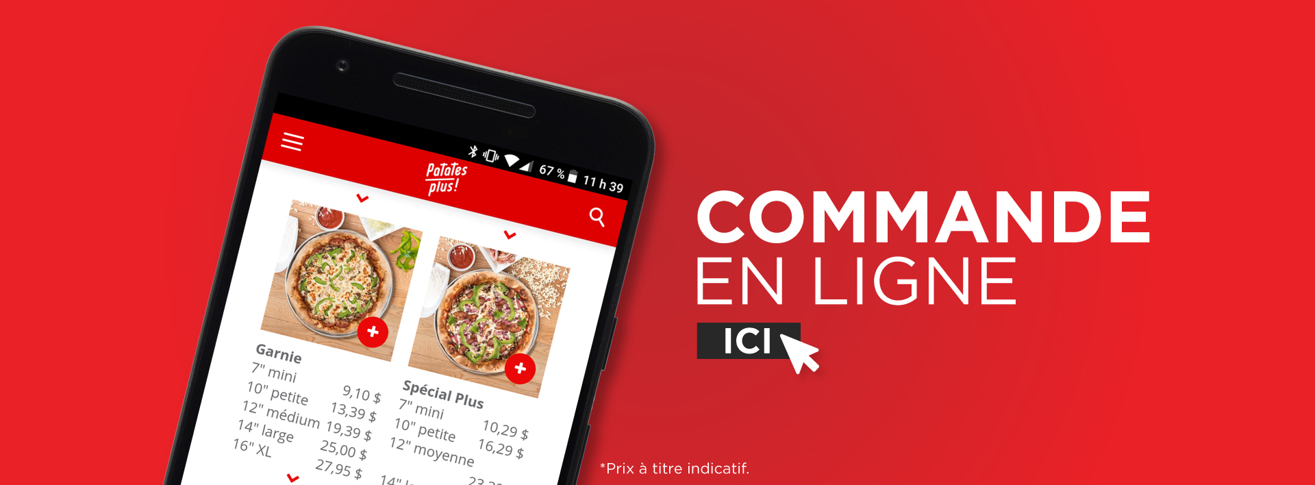 Patates plus - commande en ligne